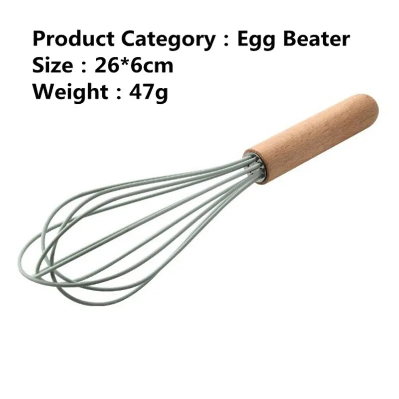 Nonstick Silicone Kitchen Utensils: Spatula, Brush, Scraper