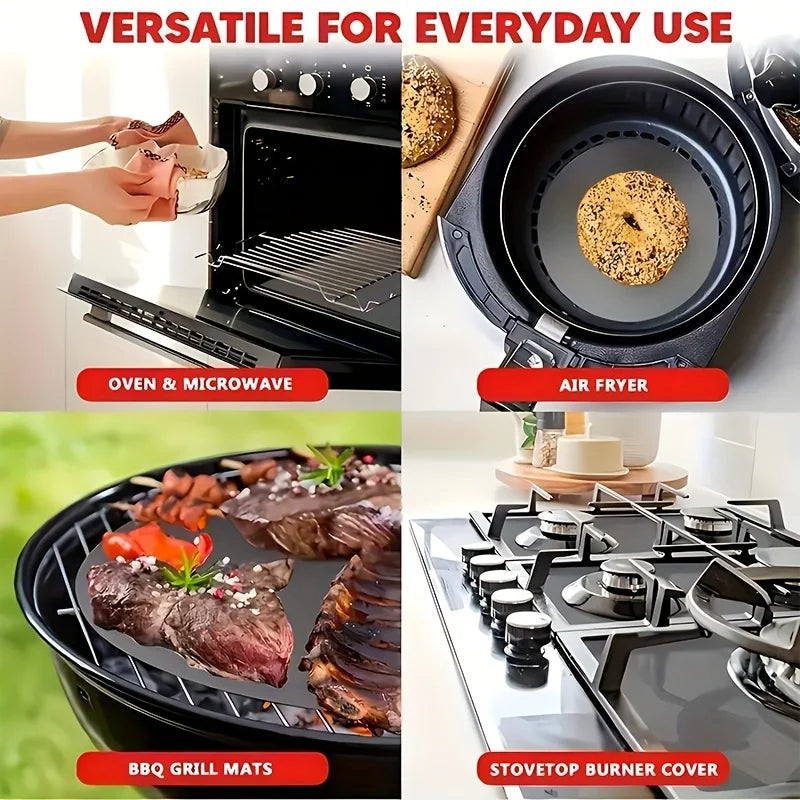 Grill Mat & Oven Liner: Reusable, High Temp Resistant