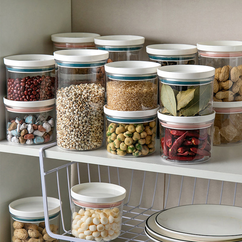 Glass Storage Jar with Plastic Lid - Airtight & Durable