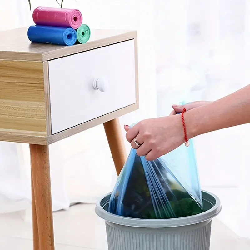Small Trash Bags - 5 Rolls, Kitchen Garbage Storage Solution
