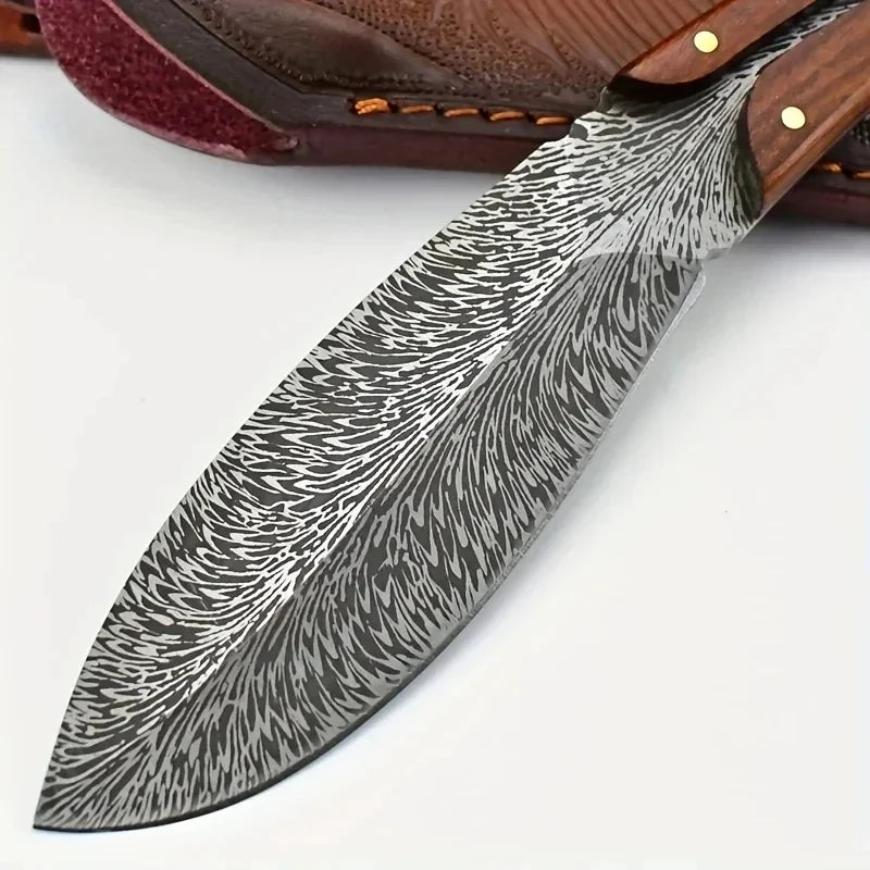 Butcher Knife Boning BBQ Slicer - Wooden Handle