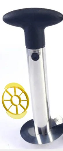 Slicer: Stainless Steel Pineapple Corer & Slicer - Easy Kitchen Tool