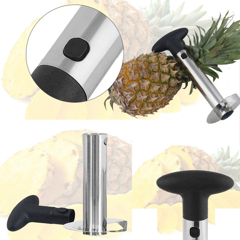 Slicer: Stainless Steel Pineapple Corer & Slicer - Easy Kitchen Tool