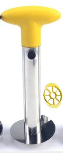 Slicer: Stainless Steel Pineapple Corer & Slicer - Easy Kitchen Tool