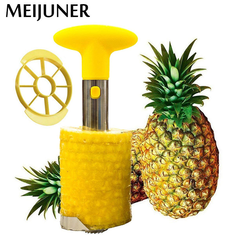 Slicer: Stainless Steel Pineapple Corer & Slicer - Easy Kitchen Tool