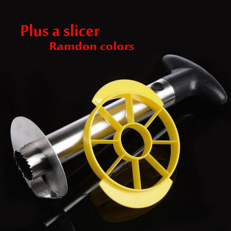 Slicer: Stainless Steel Pineapple Corer & Slicer - Easy Kitchen Tool