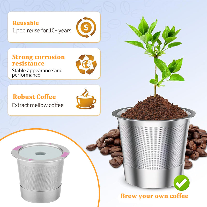 Coffee Pods: Reusable K Cup Pods - Stainless Steel Filters for Keurig