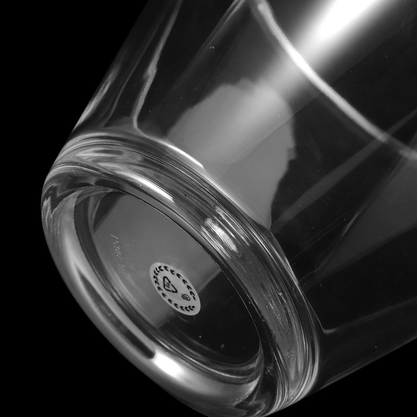 Acrylic Slant Serving Bowl: 19Cm Clear Salad Dessert Serving