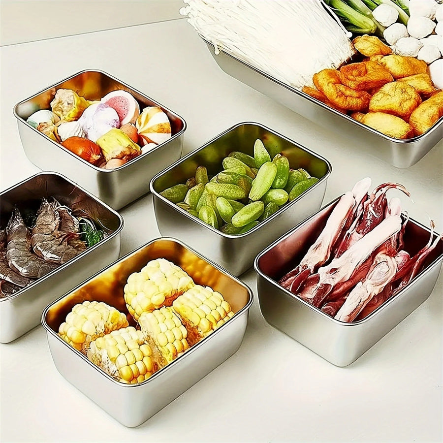 Food Storage Box Set with Lids - 1/3/5pcs