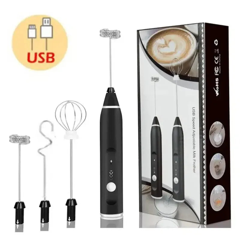 Milk Frother USB Handheld Coffee Mixer