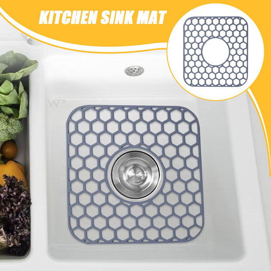 Silicone Sink Mat Protector - Non-Slip Faucet Guard