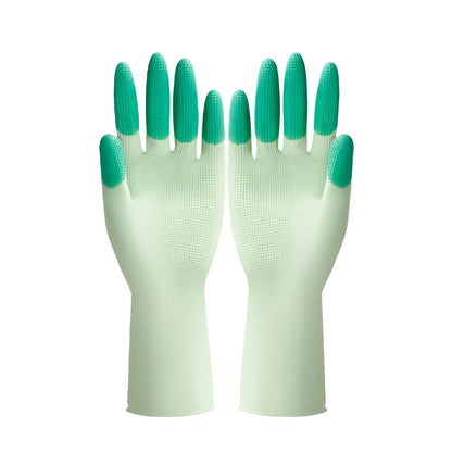 Silicone Dishwashing Gloves - Anti-Slip, Reusable & Durable