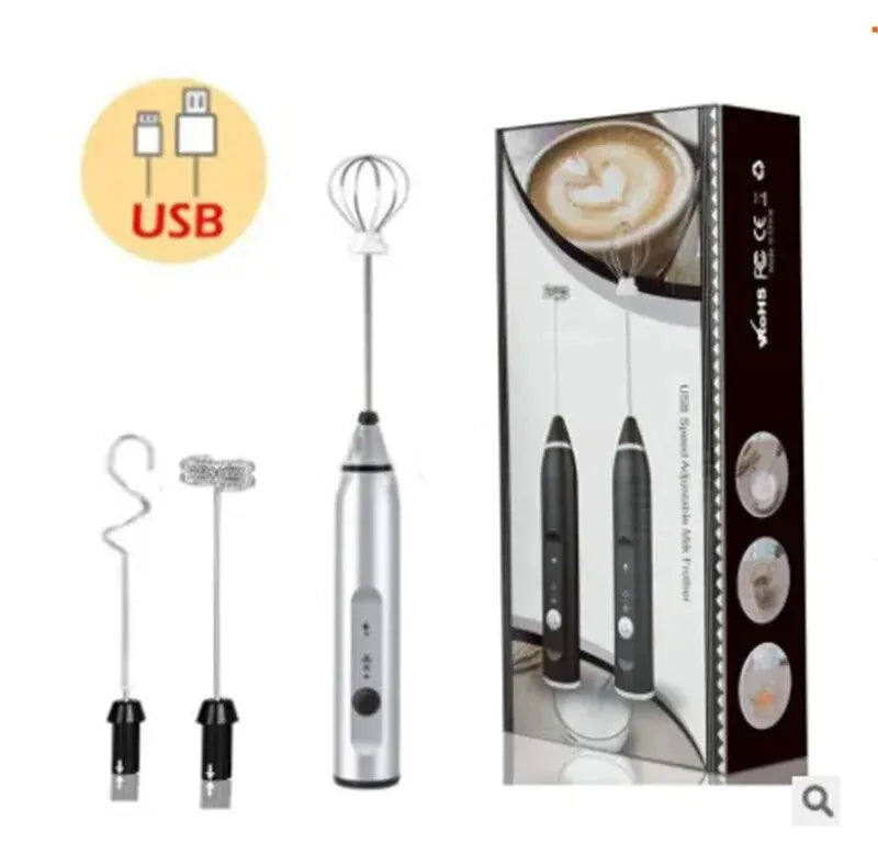 Milk Frother USB Handheld Coffee Mixer