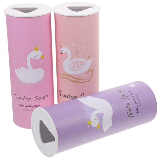 Tissue: Cylinder Car Tissues - 3Pcs Portable & Decorative