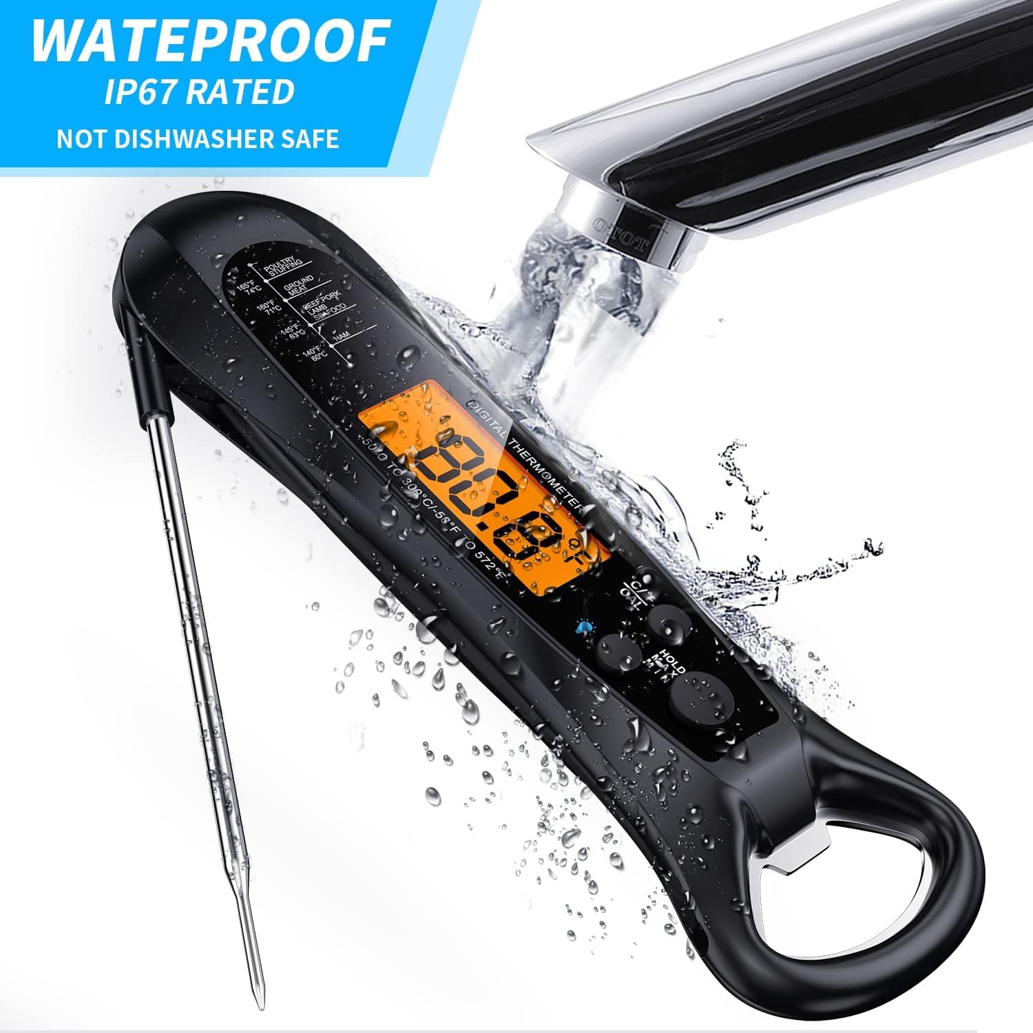 Instant Read Meat Thermometer - Fast & Precise Cooking Tool