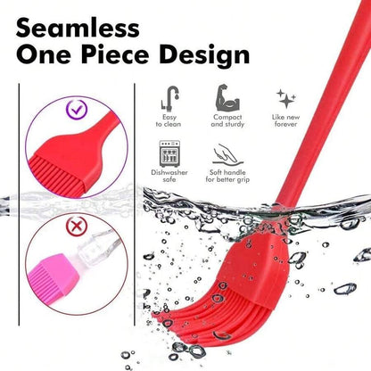 Silicone Basting Brush Set - Heat Resistant, 10" & 8"