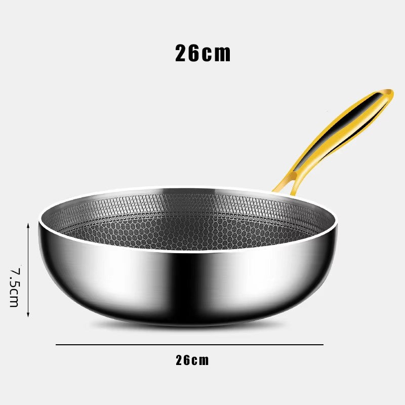 316 Stainless Steel Non-Stick Pan - Induction & Gas Ready