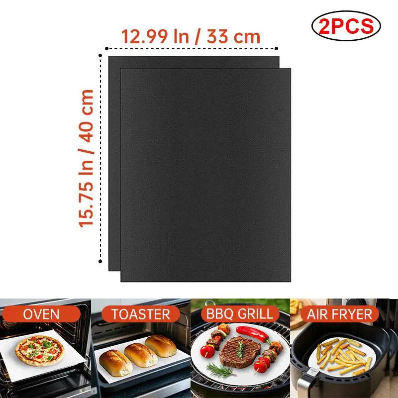 Grill Mat & Oven Liner: Reusable, High Temp Resistant