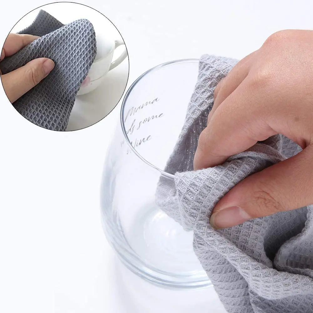 Dish Cloth: 45x65cm Ultra Soft Cotton & Large Waffle Weave