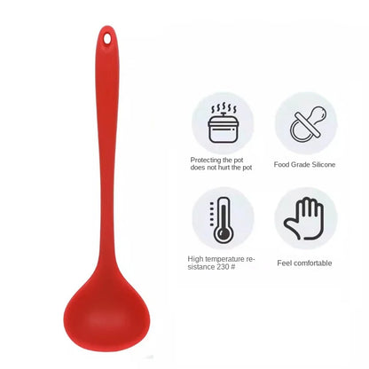 Silicone Soup Spoon - Food Grade, Non-Stick, Heat Resistant