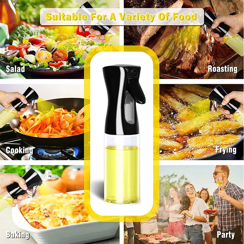 Oil Spray Bottle 200/300/500ml BBQ Cooking Olive Oil Sprayer