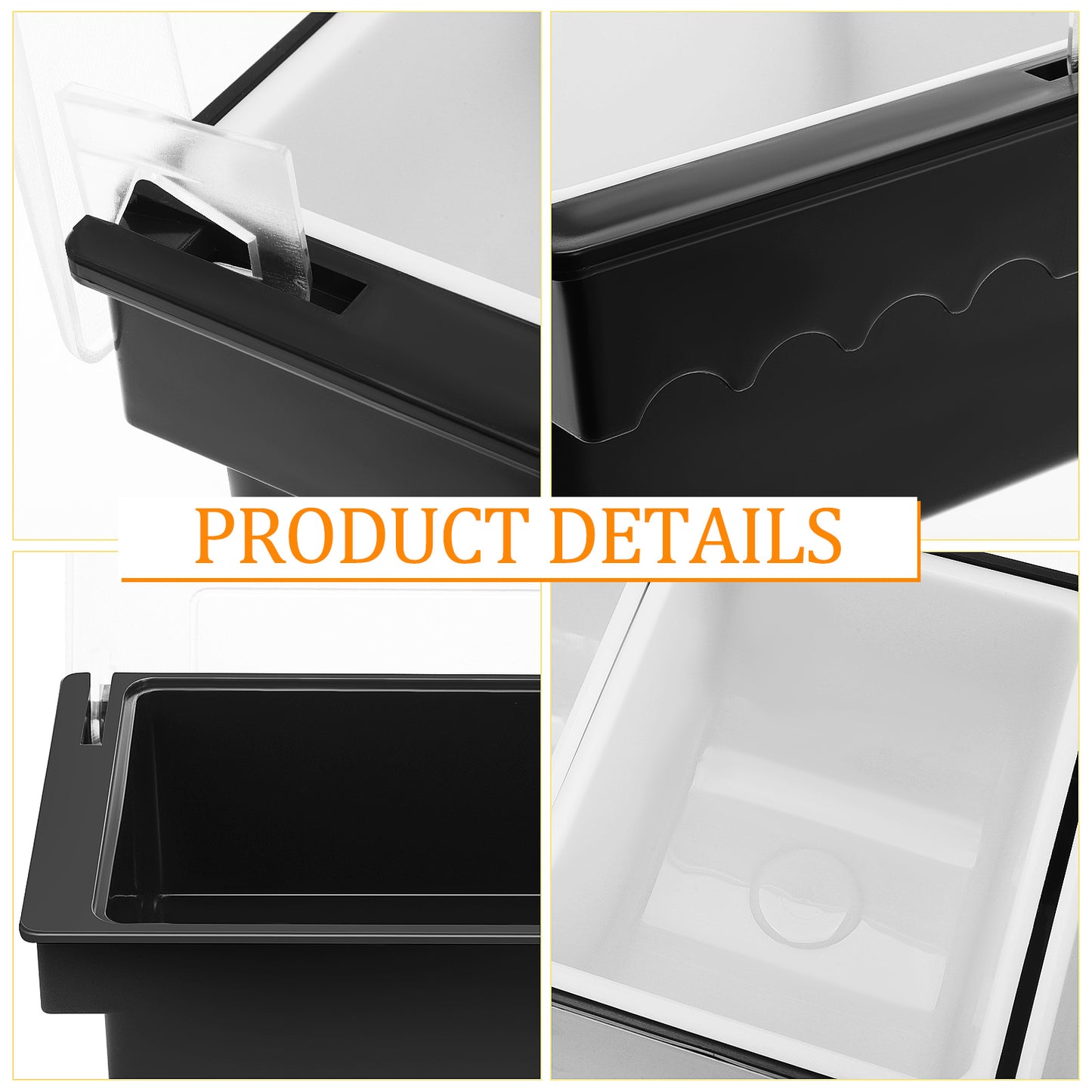 Food Storage: Fruit Box Divided Storage Containers - Plastic Serving Tray