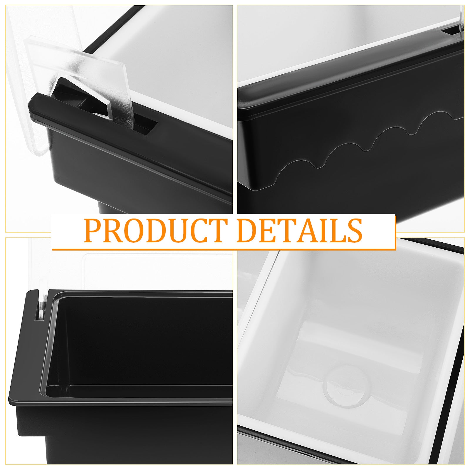 Food Storage: Fruit Box Divided Storage Containers - Plastic Serving Tray