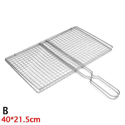 Grilling Basket M/L - Iron Mesh for Meat & Veggies