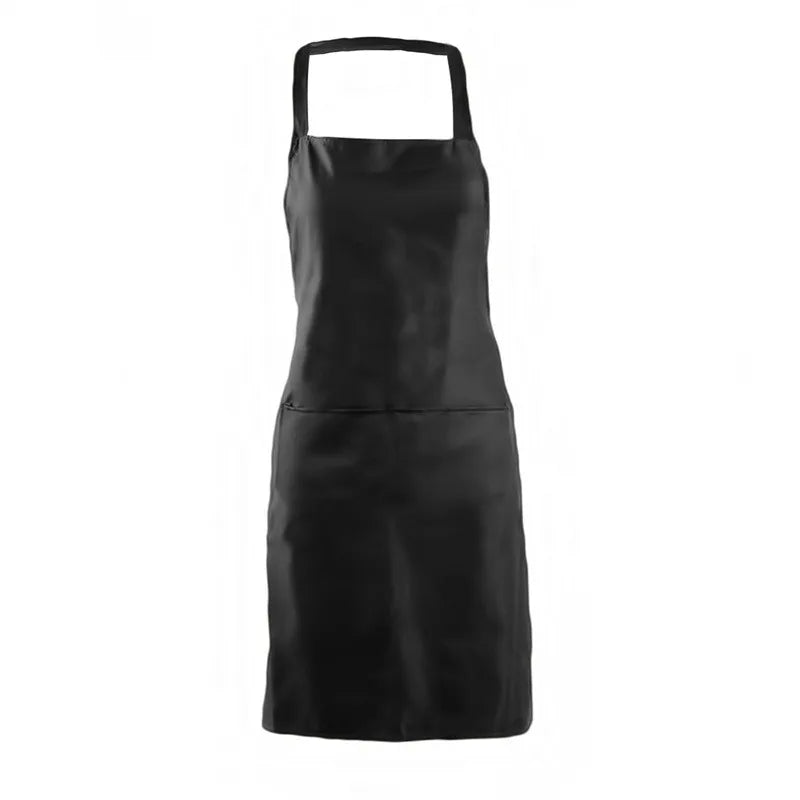 Cooking Apron: Adjustable Unisex Chef Apron with Pockets - Solid Color