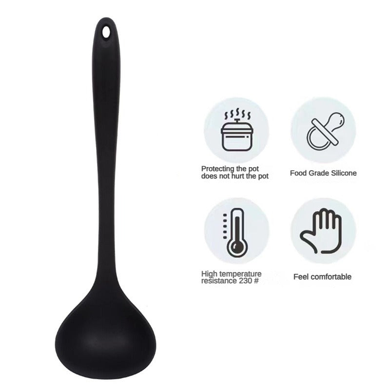 Silicone Soup Spoon - Food Grade, Non-Stick, Heat Resistant