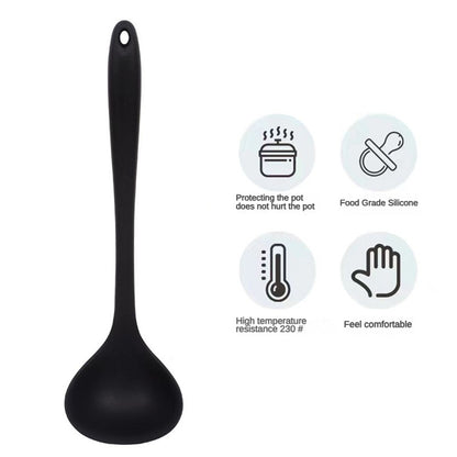 Silicone Soup Spoon - Food Grade, Non-Stick, Heat Resistant