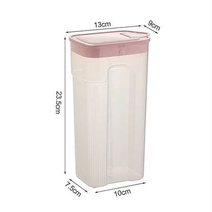 Plastic Storage: Kitchen Sealed Jar - Transparent Cereal Storage Container