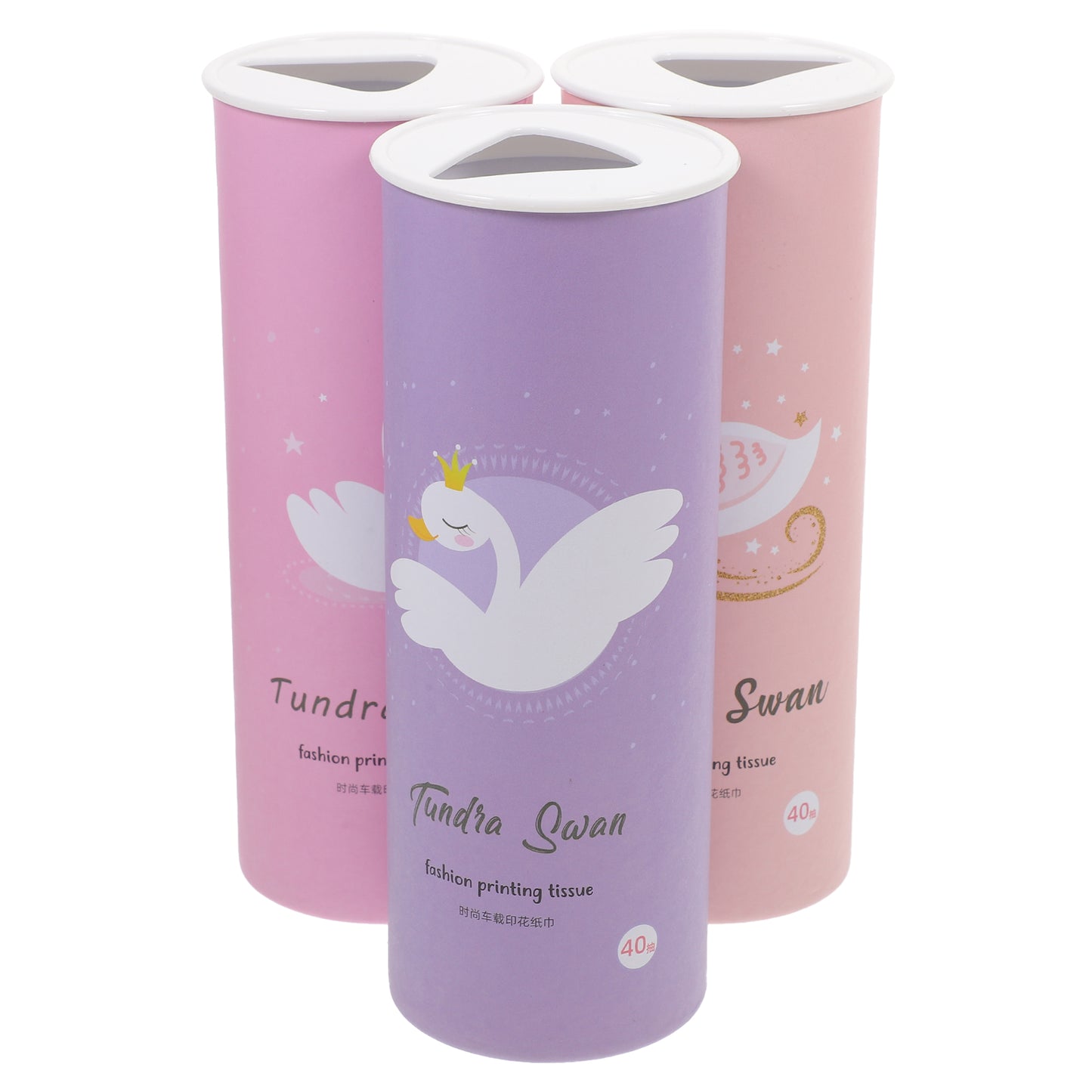 Tissue: Cylinder Car Tissues - 3Pcs Portable & Decorative