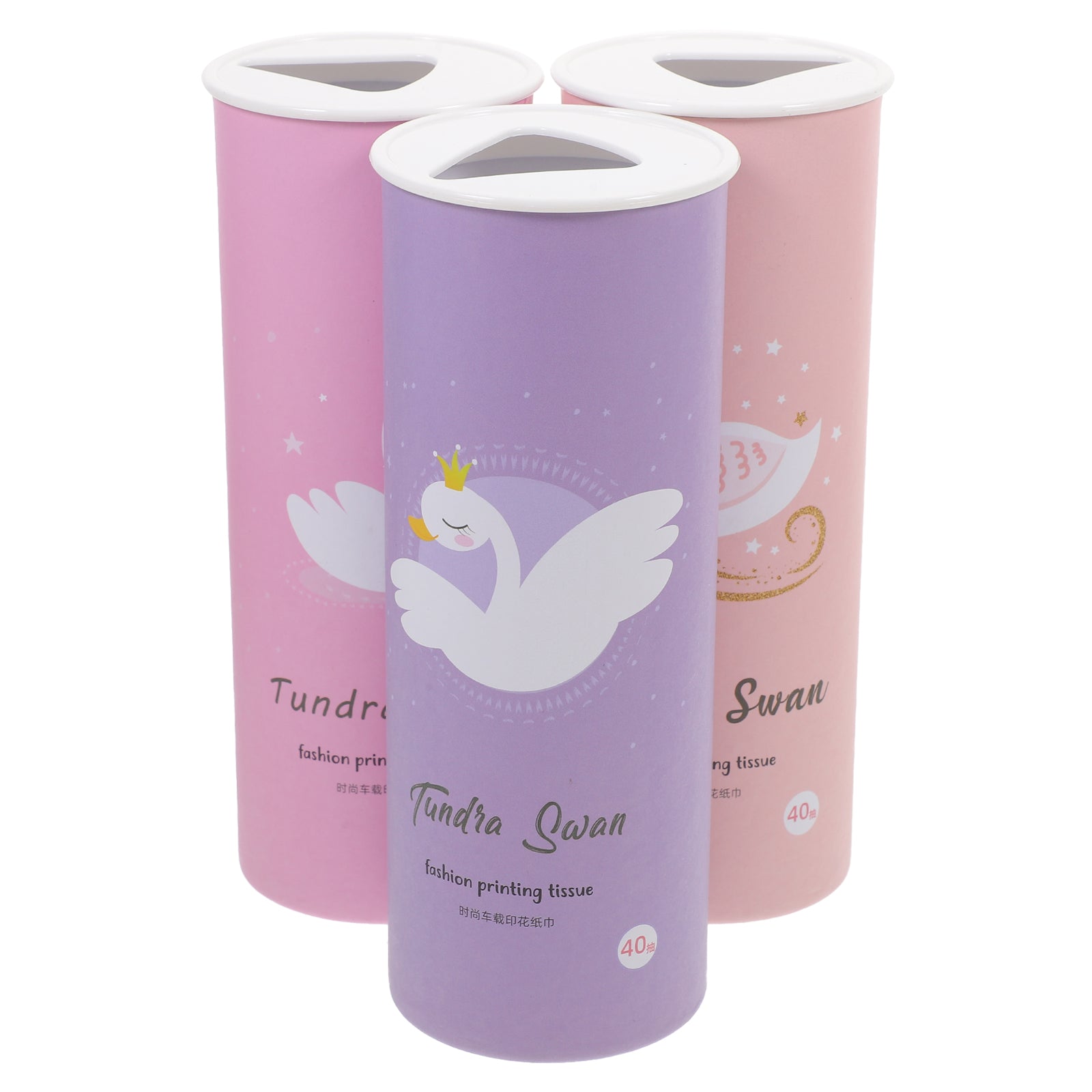 Tissue: Cylinder Car Tissues - 3Pcs Portable & Decorative