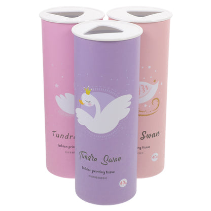 Tissue: Cylinder Car Tissues - 3Pcs Portable & Decorative