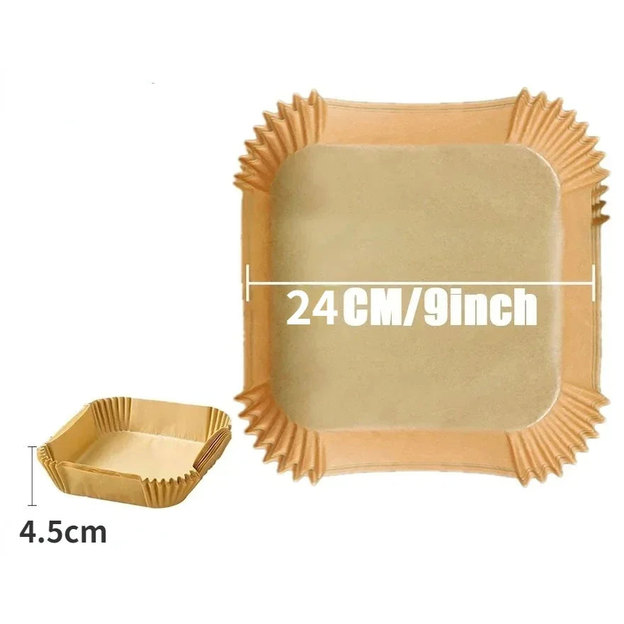 Parchment Paper: Air Fryer Paper Liners - 50/30pcs Non-stick Kitchen Accessories