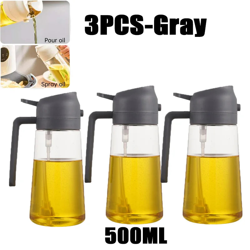 Oil Spray Bottle 200/300/500ml BBQ Cooking Olive Oil Sprayer