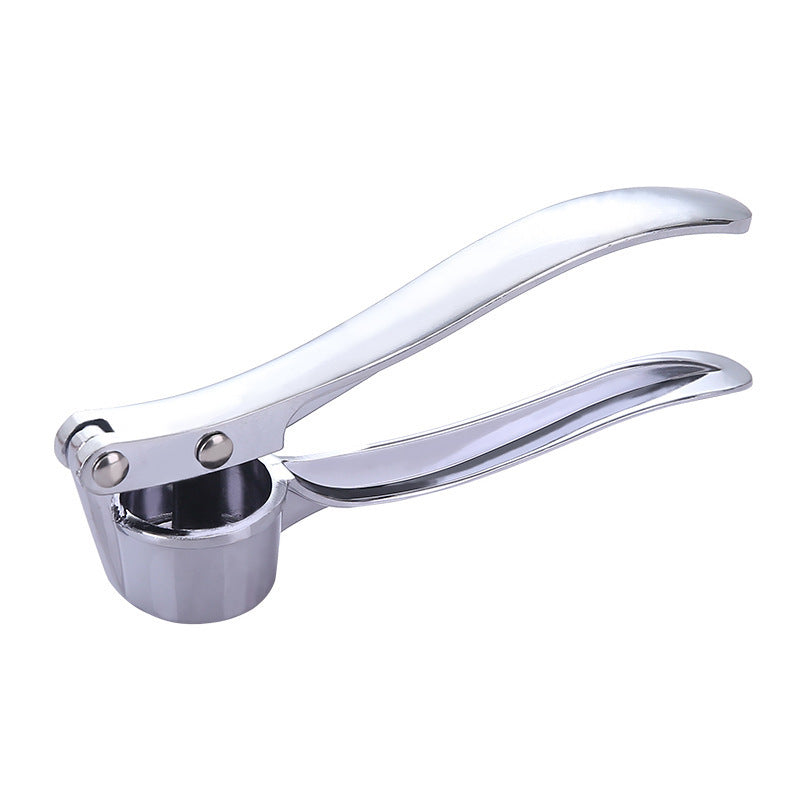 Garlic Press: Stainless Steel Garlic Press - Handheld Crusher & Mincer