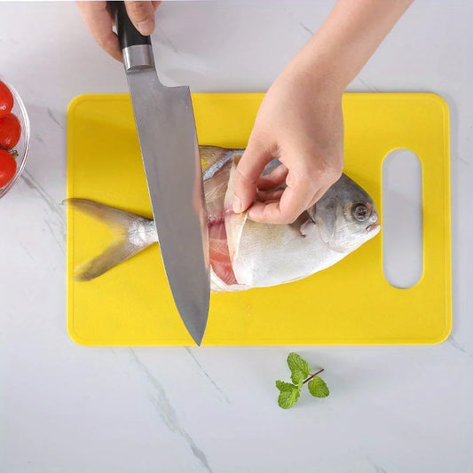 1pc, Colorful Plastic Cutting Board For Fruits And Vegetables
