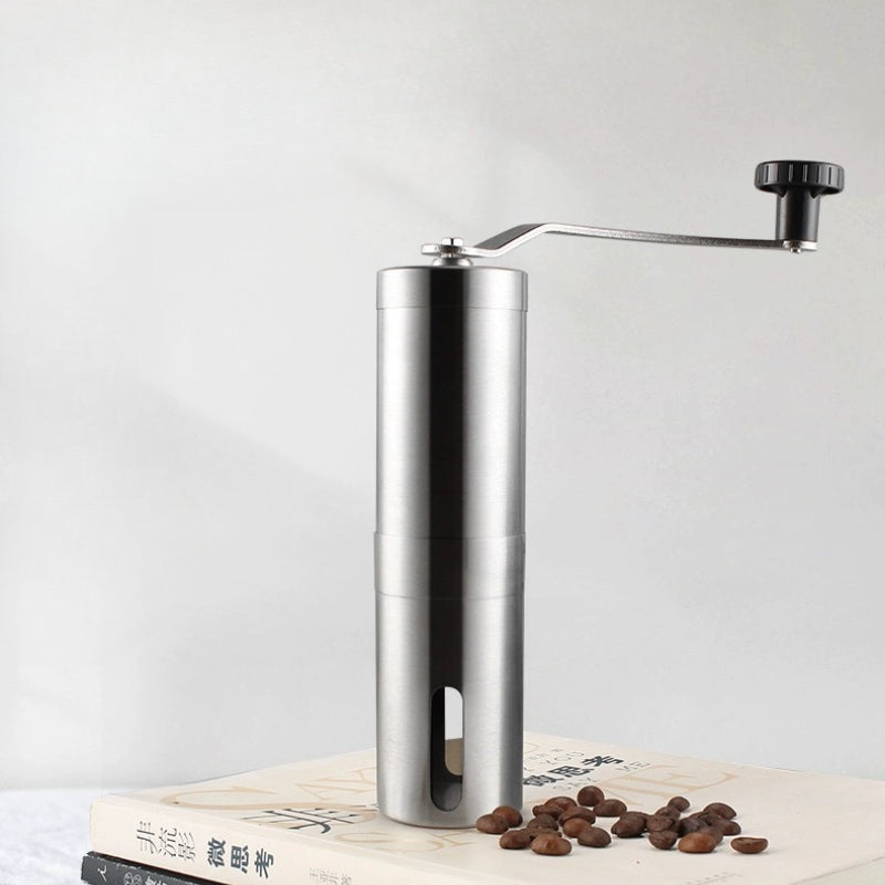 Manual Coffee Grinder: Stainless Steel Burr, Hand Crank