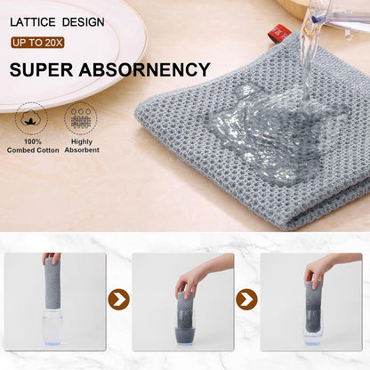 100% Cotton Kitchen Towel - Ultra Soft Waffle Cloth