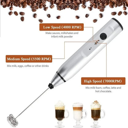 Milk Frother USB Handheld Coffee Mixer
