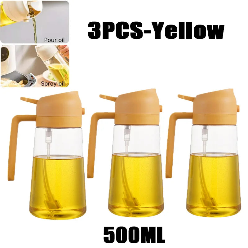 Oil Spray Bottle 200/300/500ml BBQ Cooking Olive Oil Sprayer