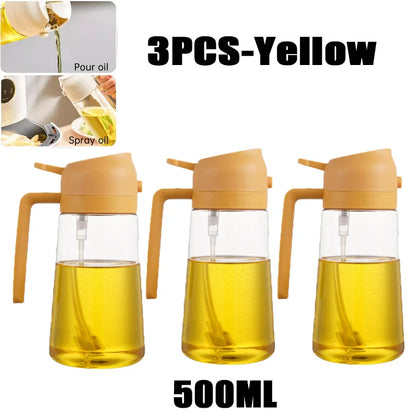 Oil Spray Bottle 200/300/500ml BBQ Cooking Olive Oil Sprayer