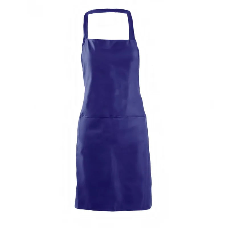 Cooking Apron: Adjustable Unisex Chef Apron with Pockets - Solid Color