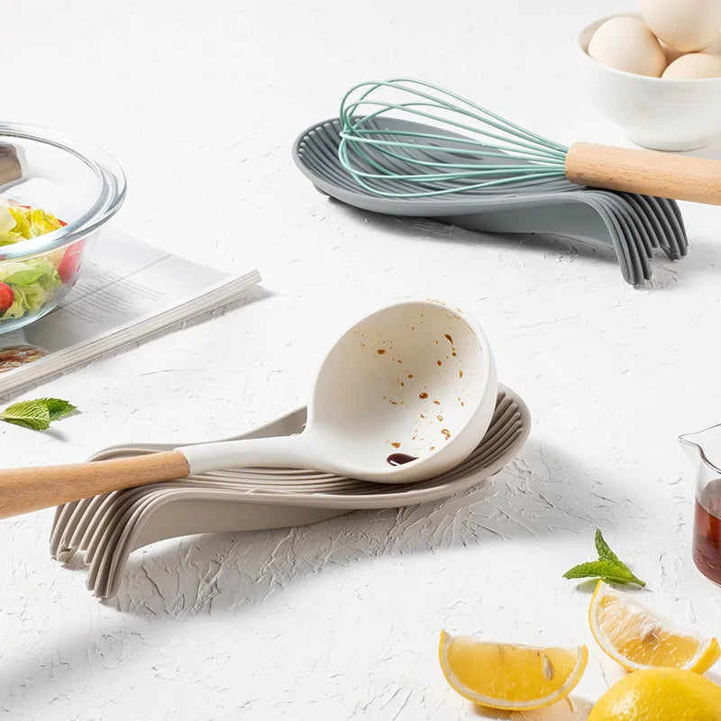 Silicone Spoon Holder - Heat Resistant Kitchen Placemat