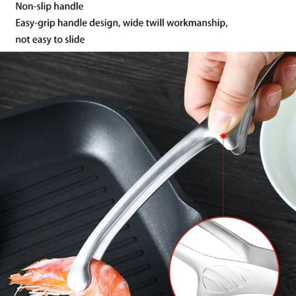 Stainless Steel Kitchen Tongs - Non-Slip, Long Handle