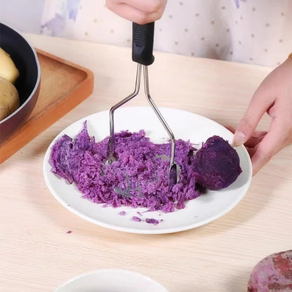 Stainless Steel Potato Masher & Ricer - Manual Kitchen Tool