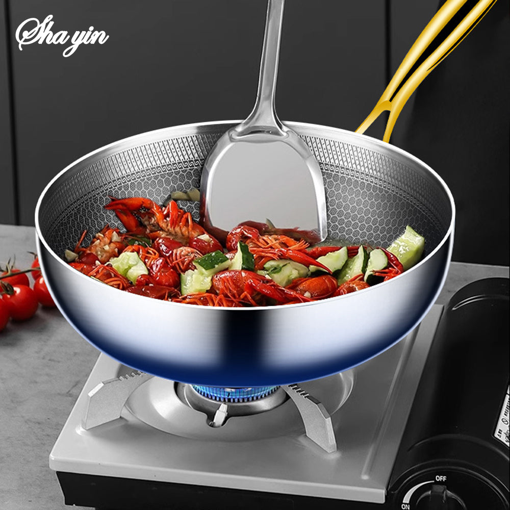 316 Stainless Steel Non-Stick Pan - Induction & Gas Ready