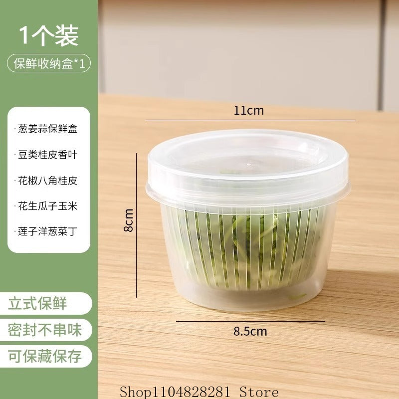 Food Storage: Onion & Garlic Storage Box - Portable Fridge Organizer